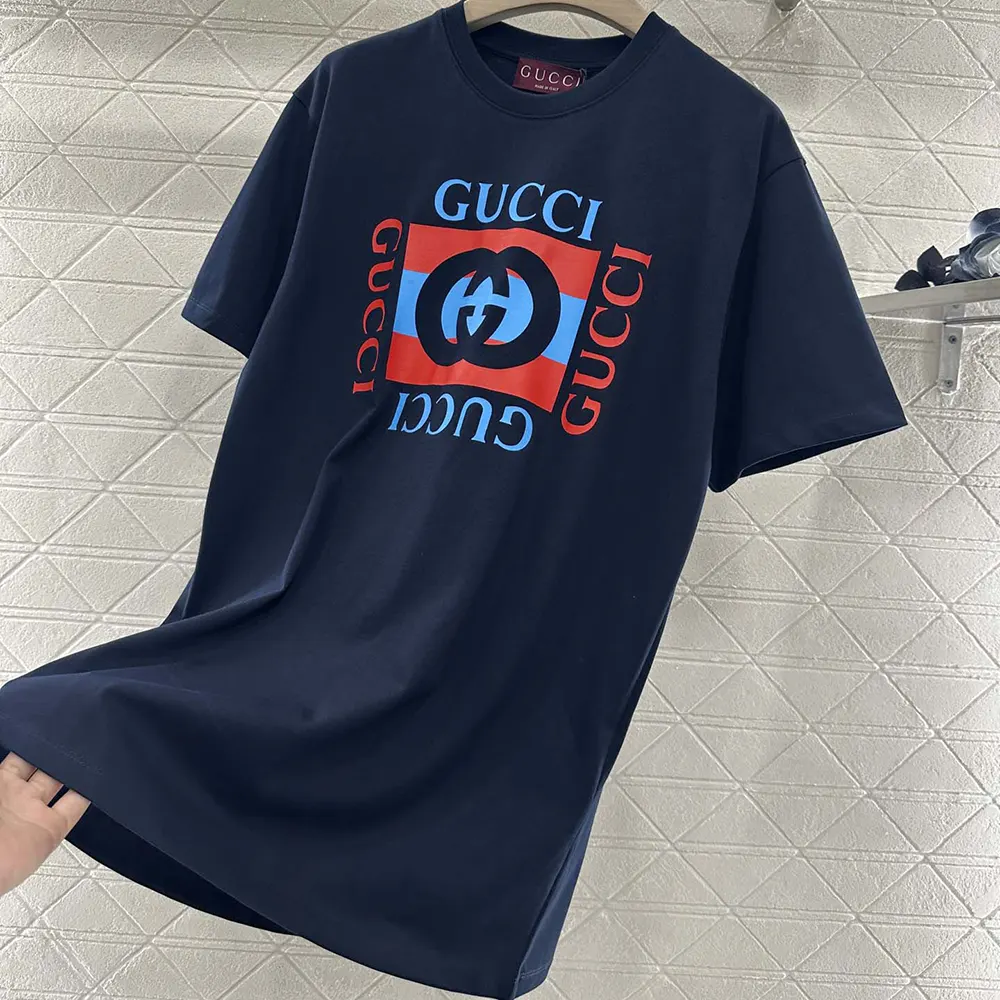 Gucci Men Printed Cotton Jersey T-shirt 796395XJHDB
