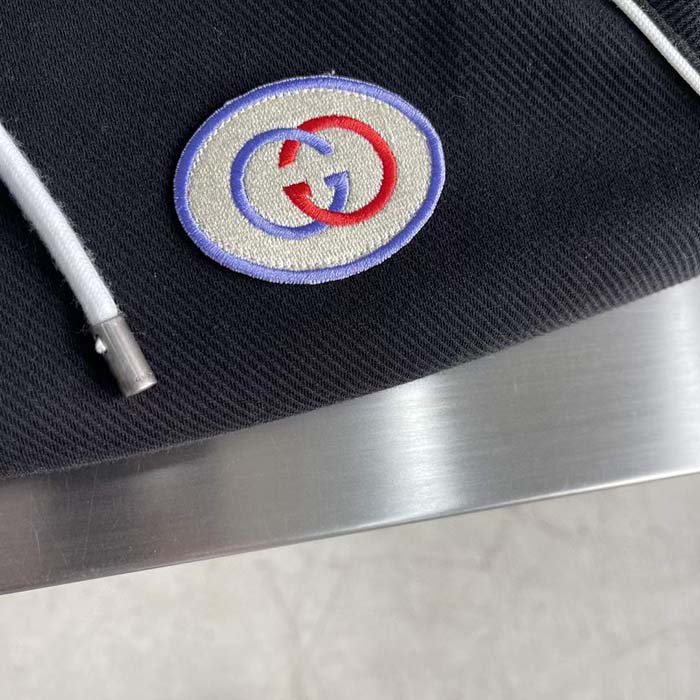 Gucci Women GG Wool Jersey Jacket Web Interlocking G Front Pockets