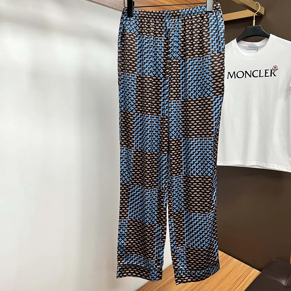 Louis Vuitton Women’s Short Sleeved Damier Silk Pajama Set