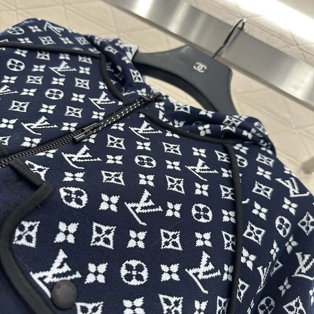 Louis Vuitton Women Monogram Jacquard Knit Hoodie 1AI789