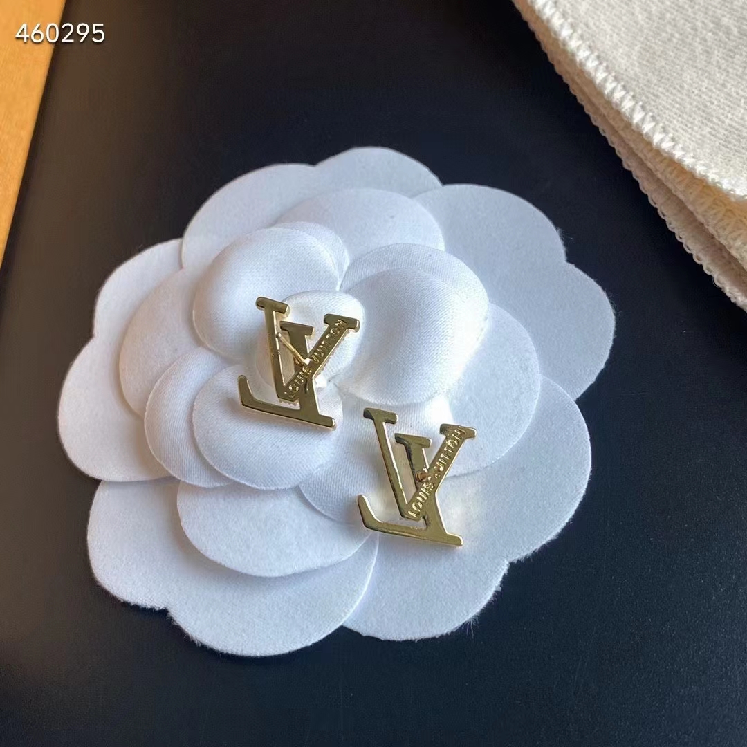 Louis Vuitton Women LV Eclipse Earrings Crystal LV Initials M00609