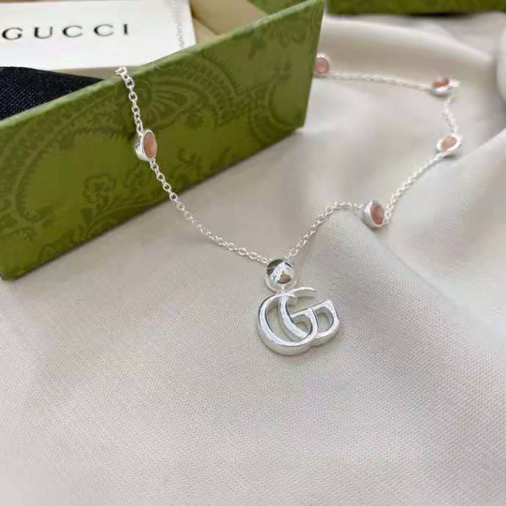 Gucci Women Double G Mother of Pearl Necklace