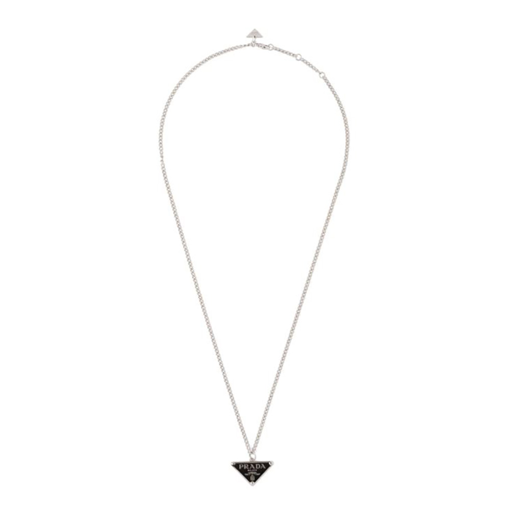 Prada Women Symbole Necklace-Black