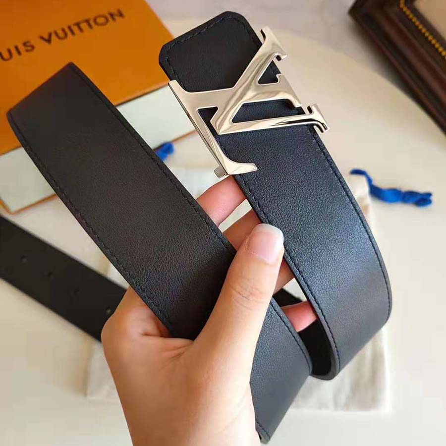 Louis Vuitton LV Unisex LV Initiales 40mm Reversible Belt-Black