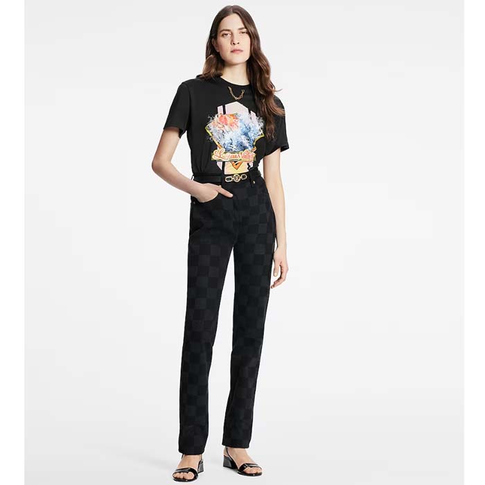 Louis Vuitton Unisex LV Circle Prime 20 MM Reversible Belt Black Calf Leather Verso Side