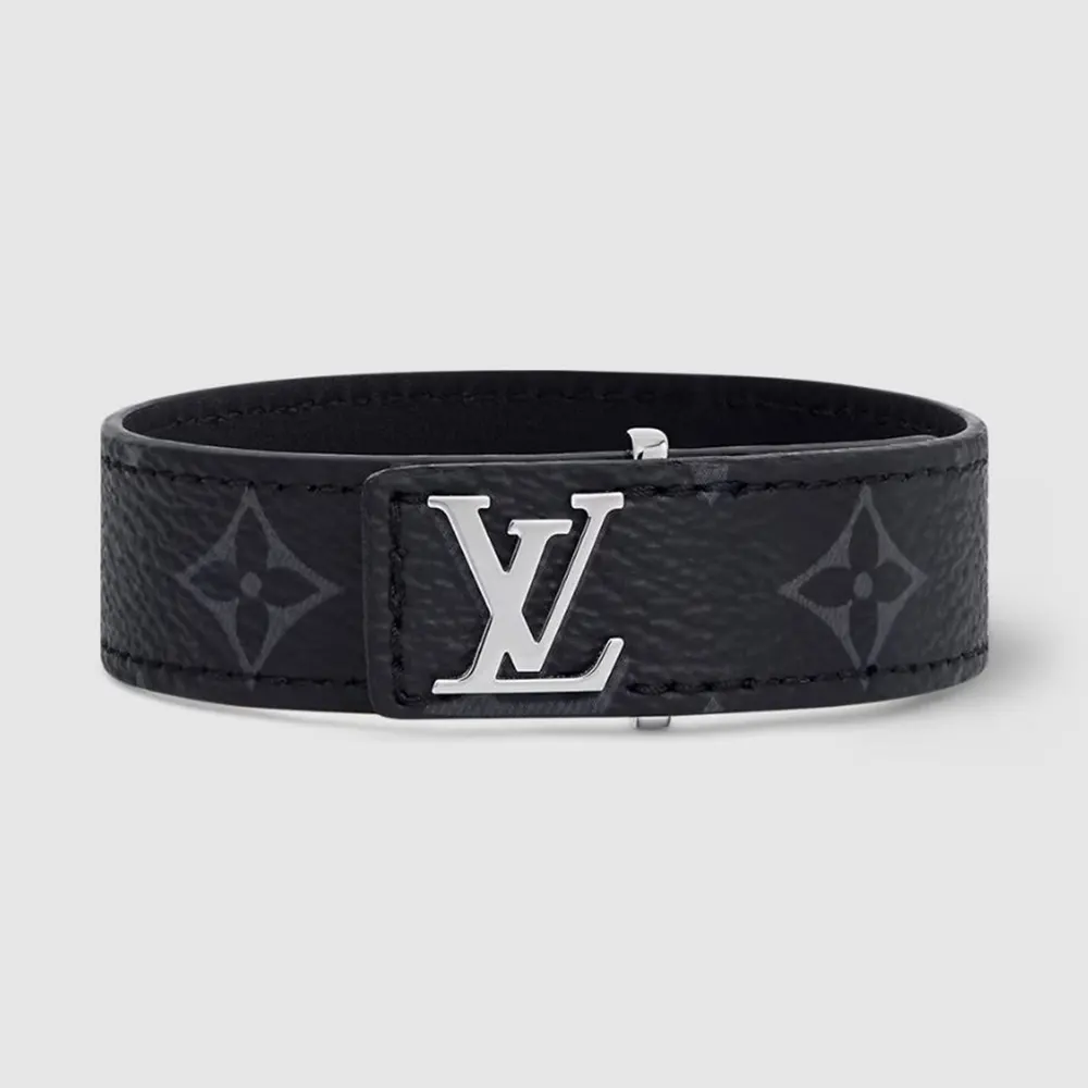 Louis Vuitton Unisex LV Slim Bracelet-Black M6456D