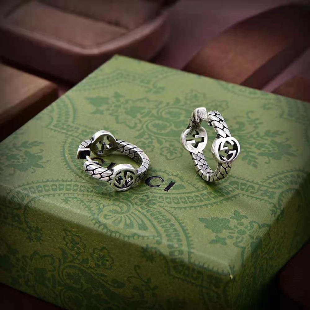 Gucci Women Interlocking G Hoop Earrings