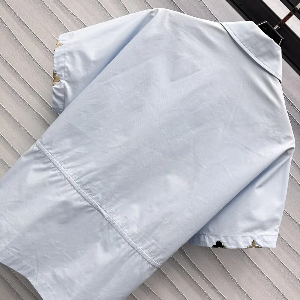 Louis Vuitton Women Drawstring Waist Cotton Poplin Shirt 1AGQMO