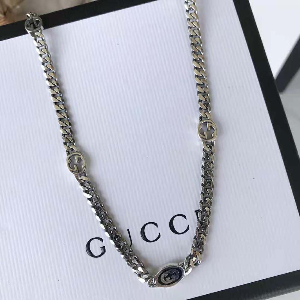 Gucci Women Thin Interlocking G Necklace