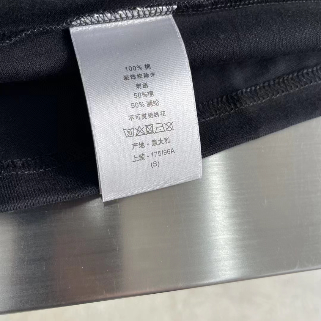 Dior Men CD Dior Otani Workshop Relaxed-Fit T-Shirt Navy Blue Slub Cotton Jersey