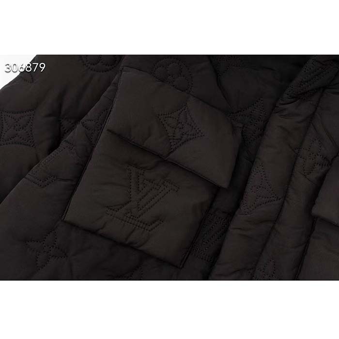 Louis Vuitton Women LV Monogram Padded Light Blouson Polyamide Black Loose Fit