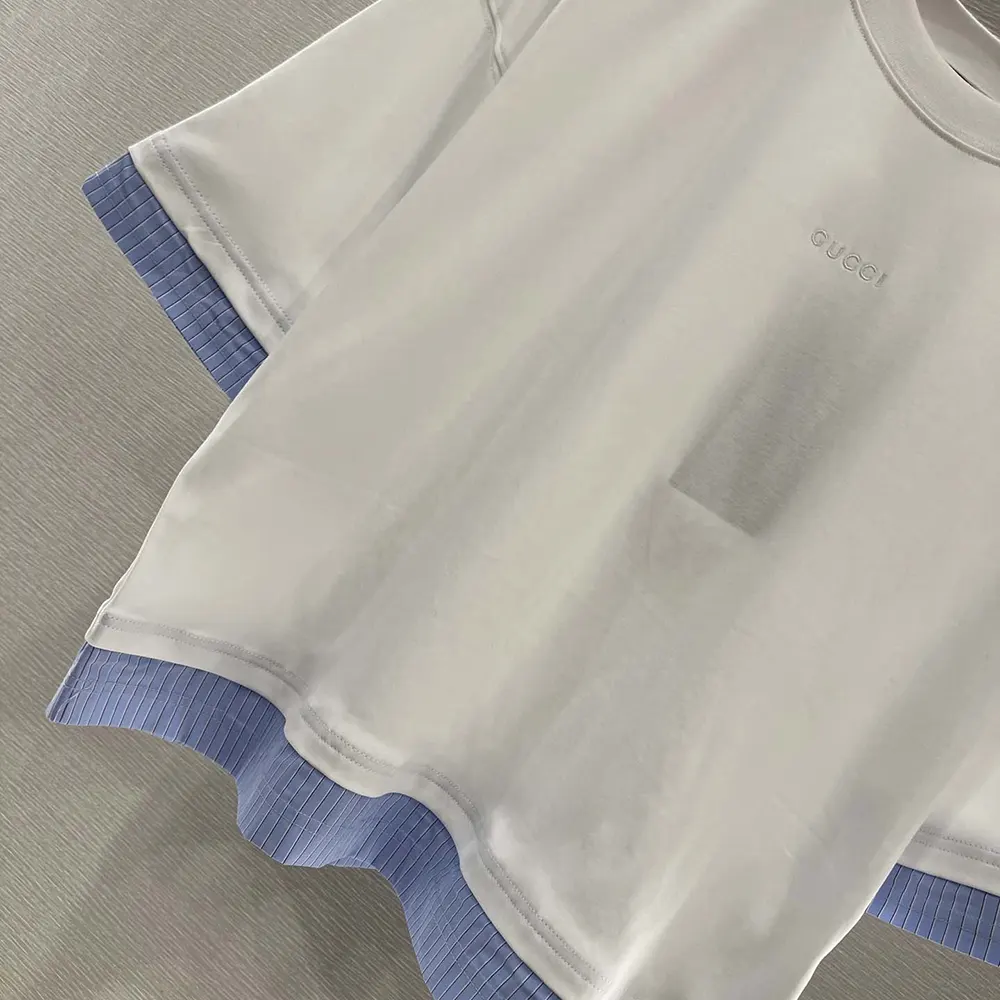 Gucci Women Soft Jersey T-shirt with Embroidery ‎833049XJHGV