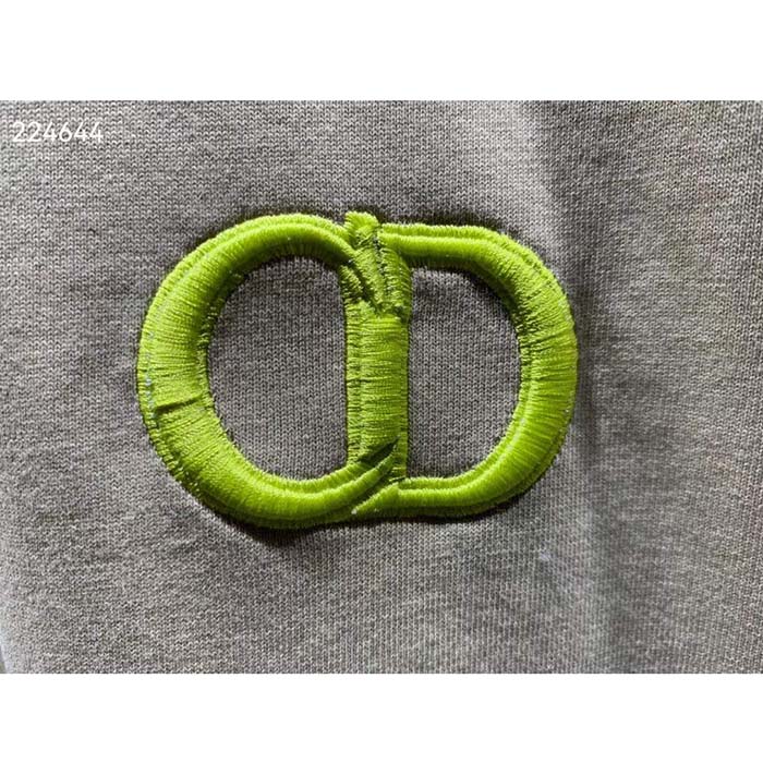 Dior Men CD Icon Relaxed-Fit T-Shirt Beige Organic Cotton Jersey