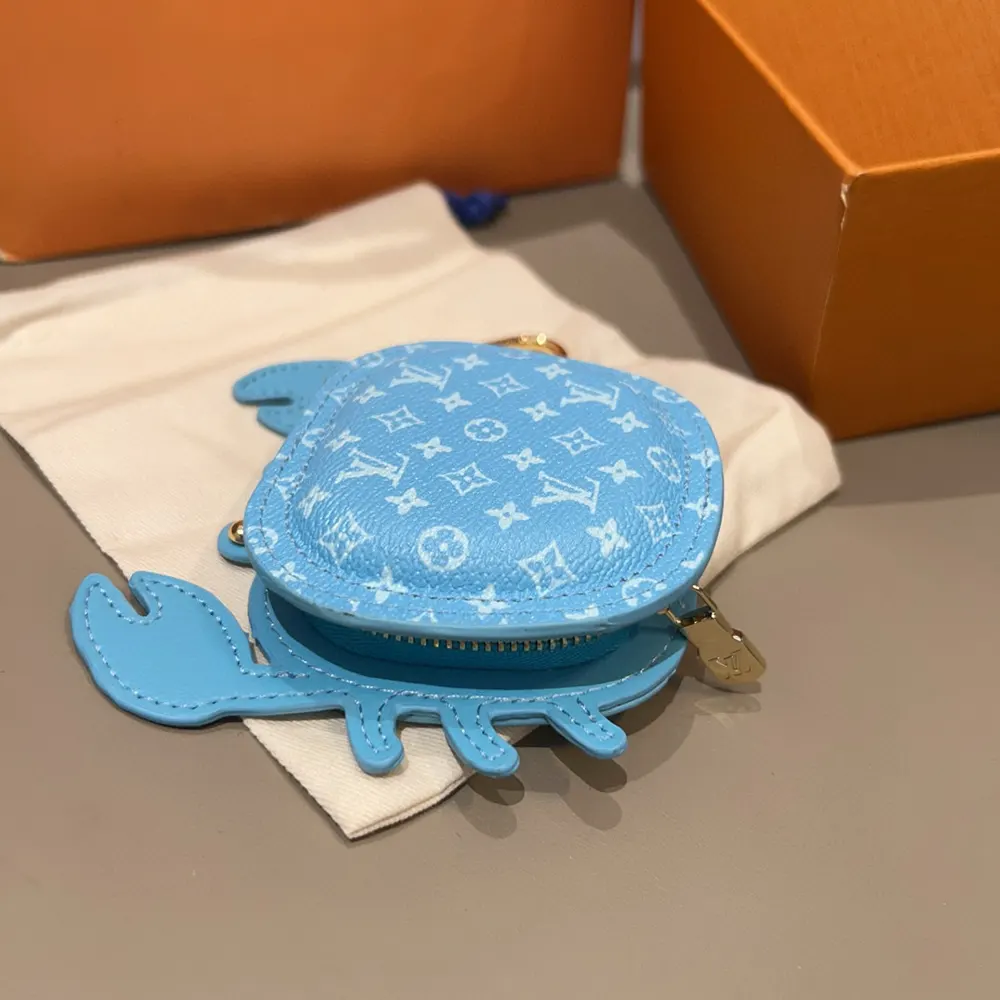 Louis Vuitton LV Women LV Crab Bag Charm-Sky Blue M02525