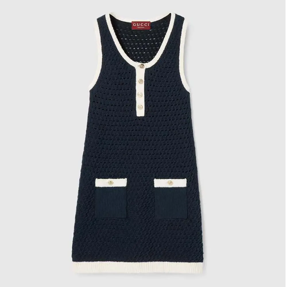 Gucci Women Fine Cotton Crochet Dress 828739XKESV