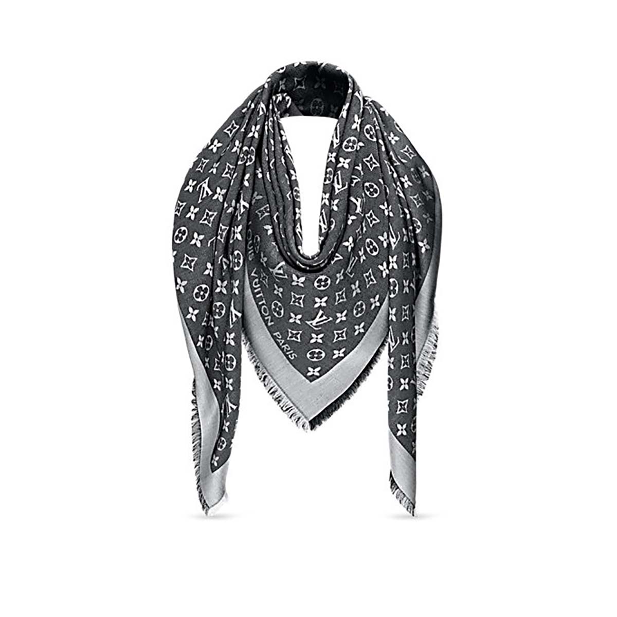 Louis Vuitton LV Women Monogram Denim Shawl Scarf