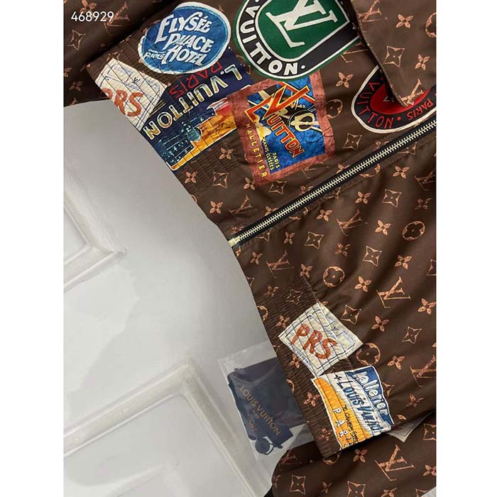 Louis Vuitton LV Women Flight Mode Monogram Jacquard Jacket Polyamide Elastane Multicolor Brown