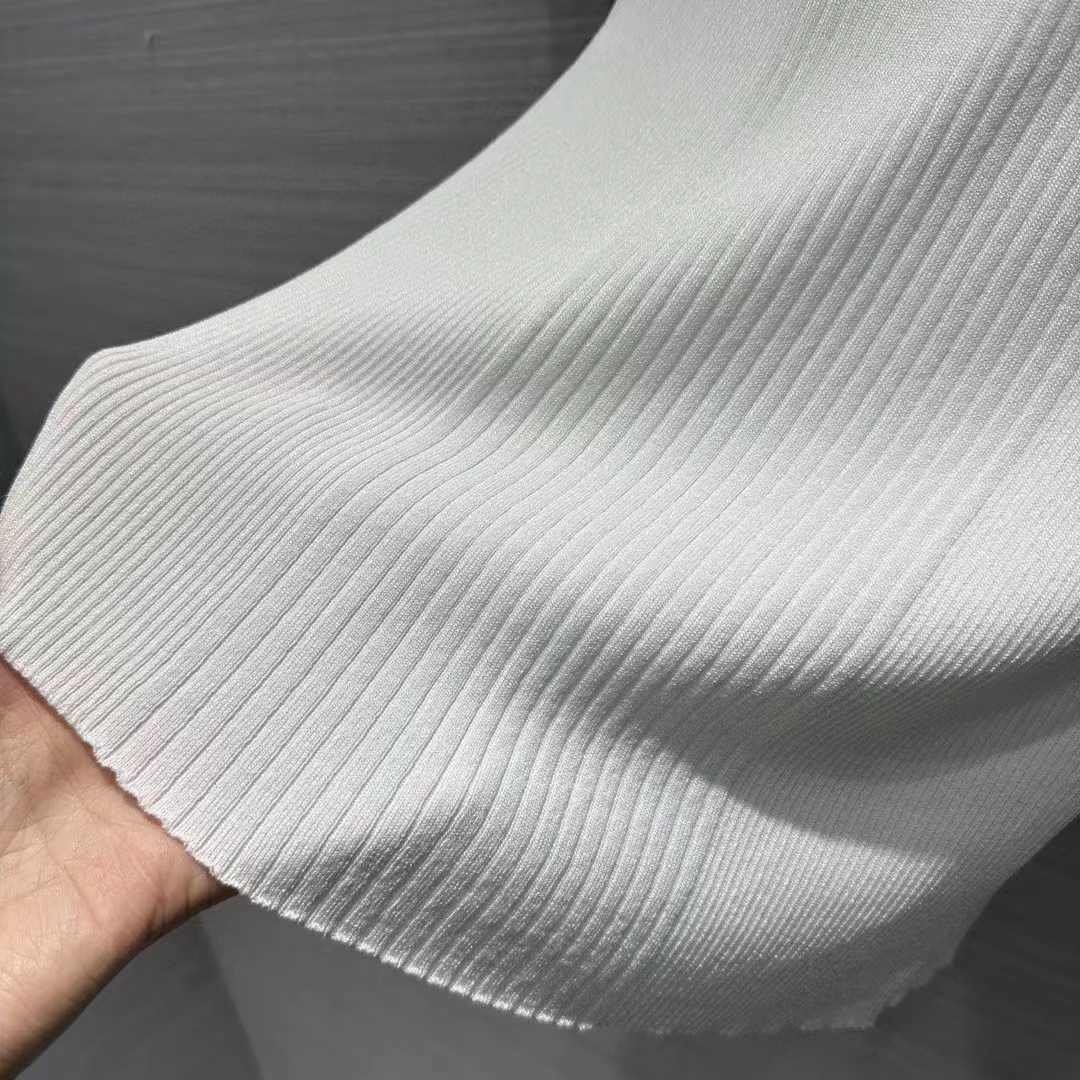 Louis Vuitton Women LV Ribbed Knit Top Wool Cashmere Milky White 1AC4GM