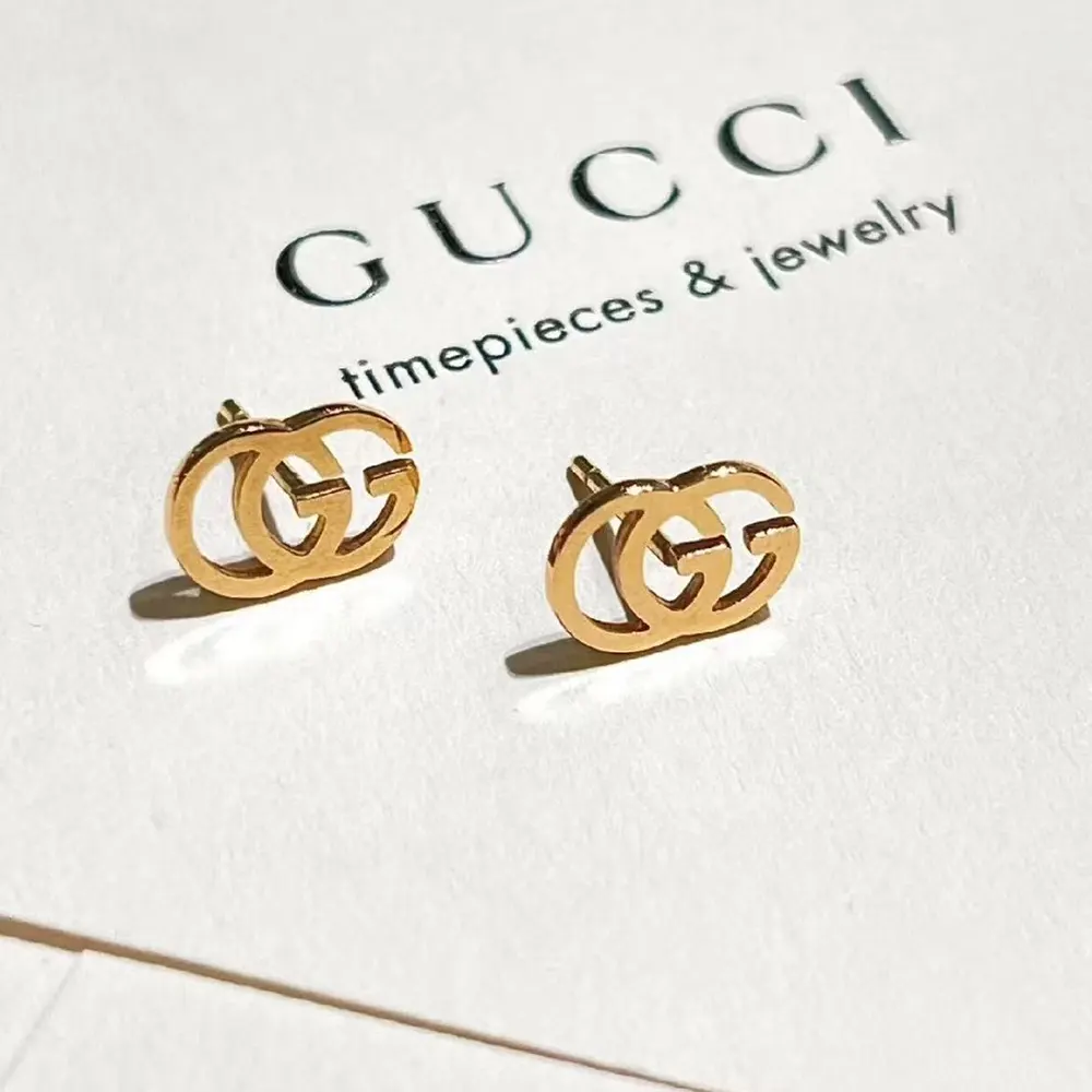 Gucci Women Gucci Interlocking Stud Earrings ‎748543