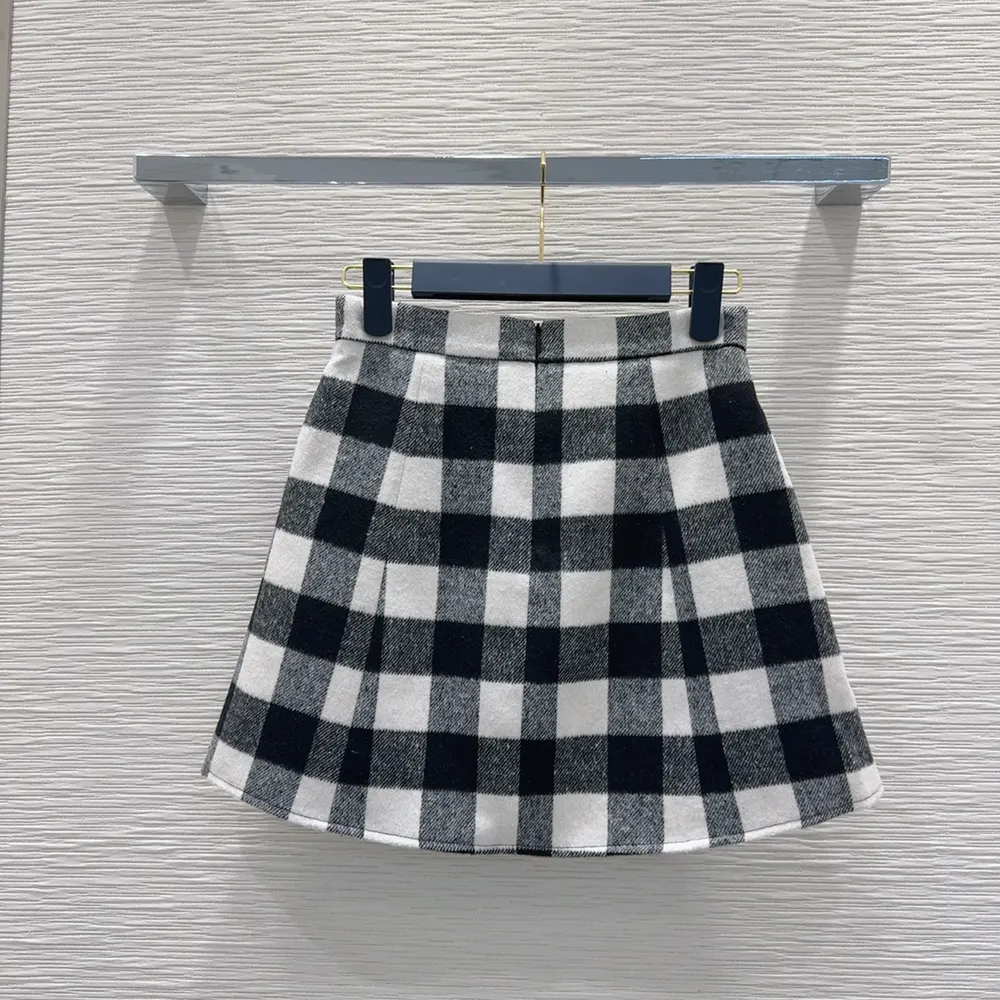 Louis Vuitton Women Check Flared Skirt 1AIQP1