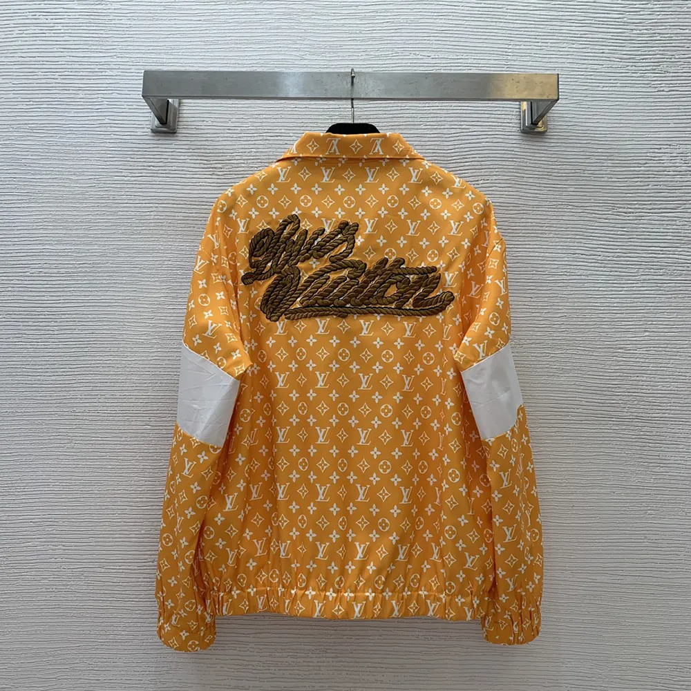 Louis Vuitton Women Monogram Printed Technical Track Top 1AFWJR