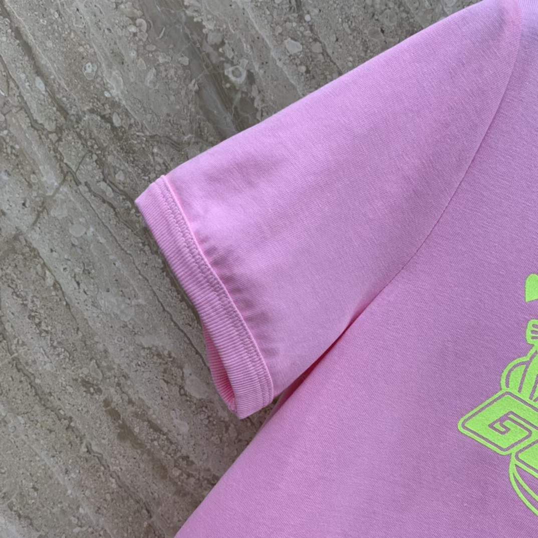 Gucci Women GG Cotton Jersey T-Shirt Sweet Gucci Kitten Crewneck Short Sleeves