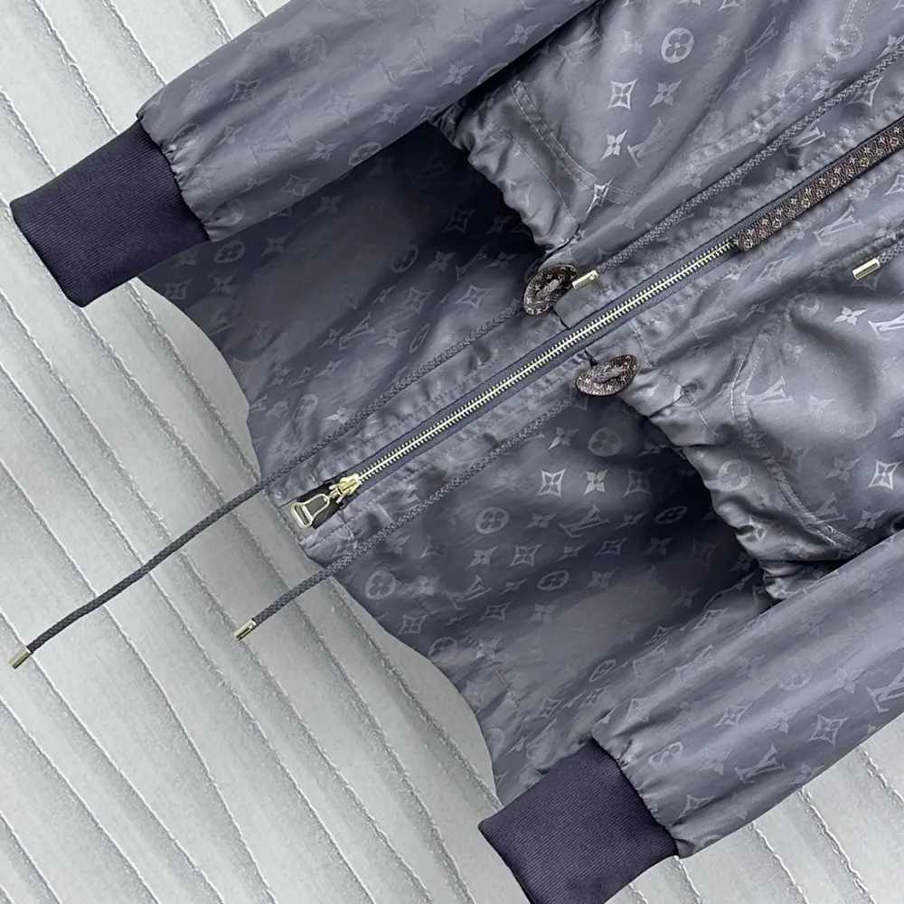 Louis Vuitton Women Hooded Monogram Parka 1AGO41