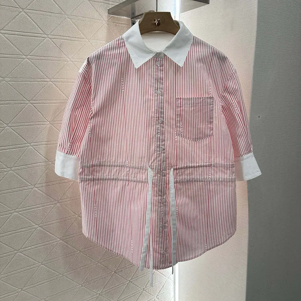 Gucci Women Cotton Fil Coupé Shirt 826588Z7ASD