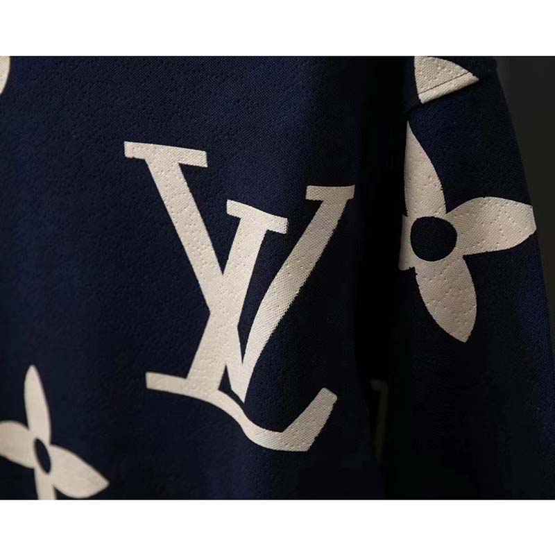 Louis Vuitton Women LV Damier Monogram Navy Blue Jacket Cotton Regular Fit