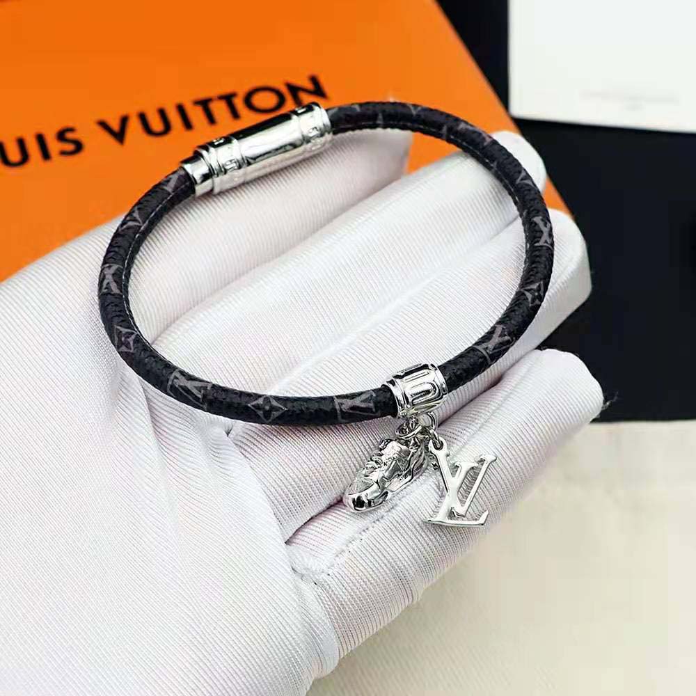 Louis Vuitton Men LV Icon Trainer Leather Bracelet