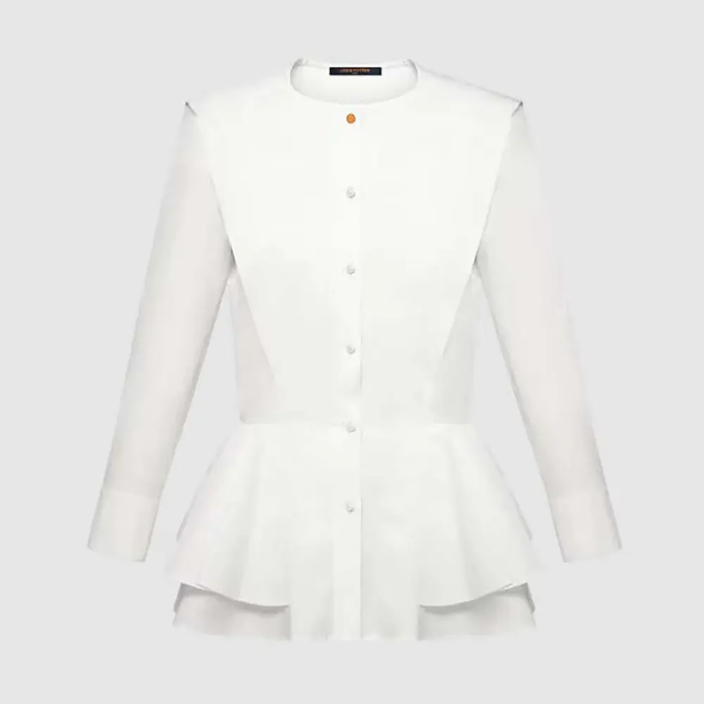 Louis Vuitton LV Women Poplin Peplum Blouse 1AHHMN