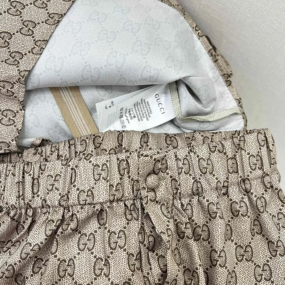 Gucci Women GG Supreme Print Silk Shirt 772401ZANRP2237