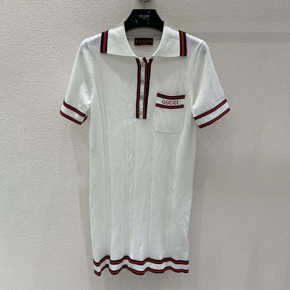 Gucci Women Polo Dress with Web Trim 788864XKD269791