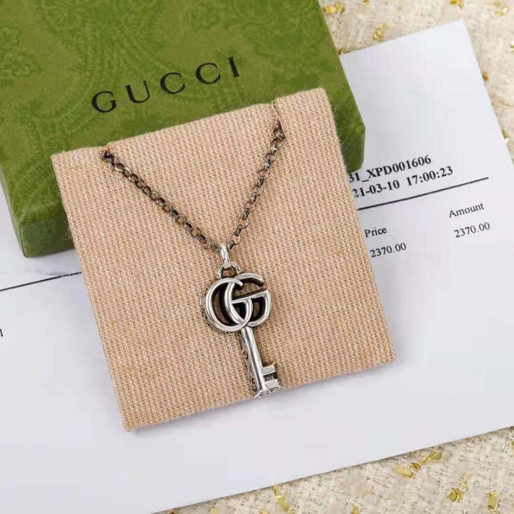 Gucci Women Double G Key Necklace
