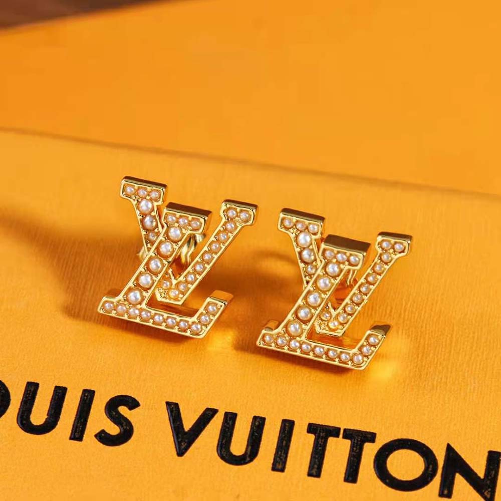 Louis Vuitton Women LV Iconic Pearls Earrings