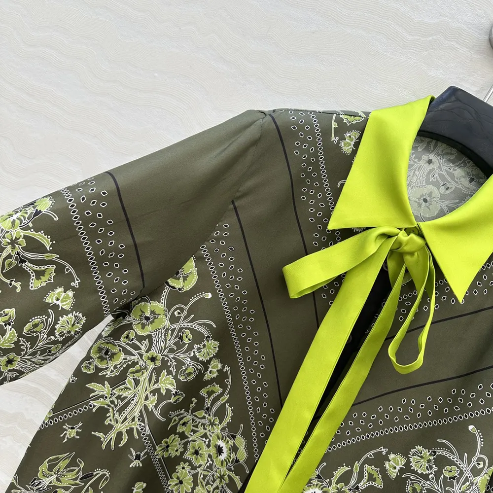 Gucci Women Printed Silk Twill Shirt 837650Z7AS2