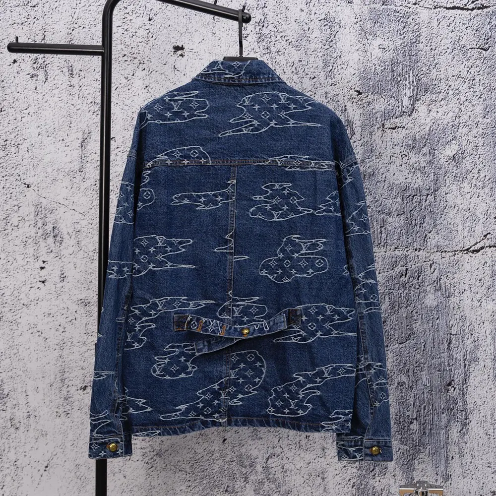 Louis Vuitton Women Monogram Denim Workwear Blouson 1AILN5