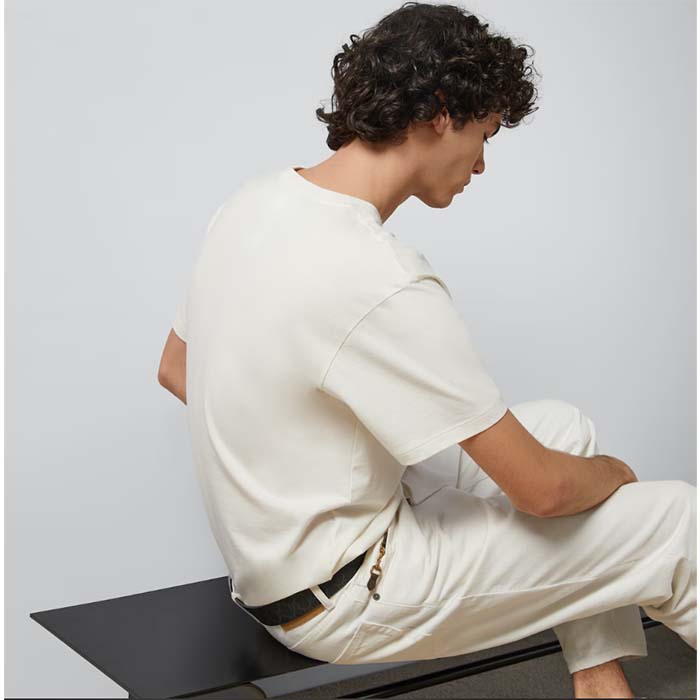 Gucci Men GG Cotton Jersey Printed T-Shirt Crewneck Short Sleeves