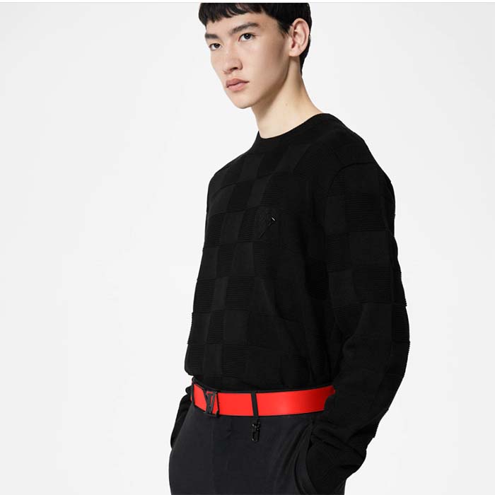 Louis Vuitton Unisex LV Initiales 40MM Reversible Belt Monogram Eclipse Canvas Front