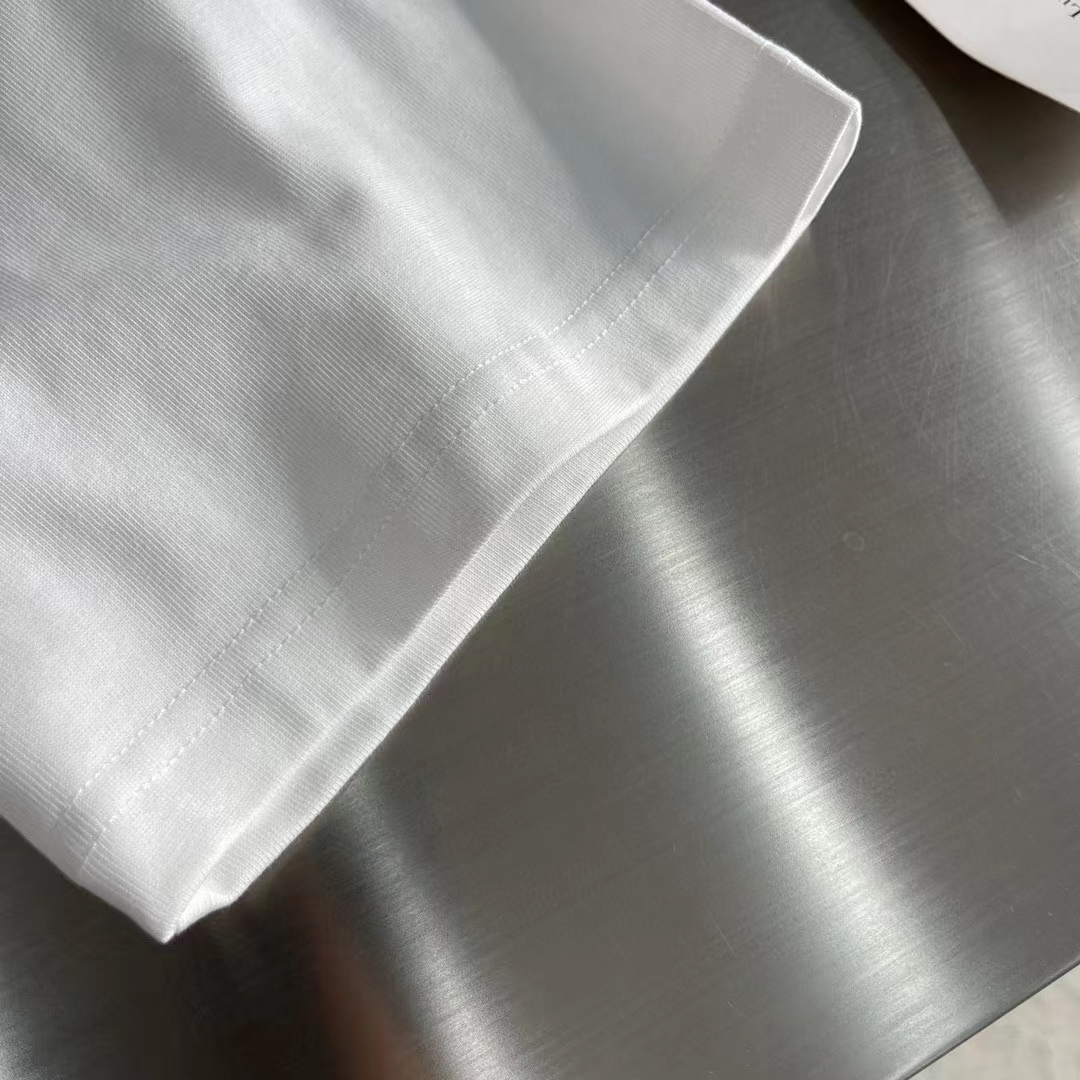 Dior Men CD Dior Otani Workshop Relaxed-Fit T-Shirt White Slub Cotton Jersey