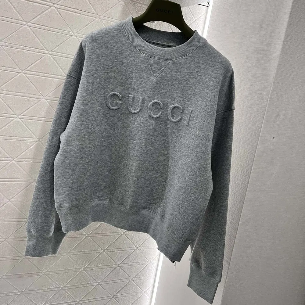 Gucci Men Viscose Jersey Sweatshirt with Embroidery 794337XJGTW1056