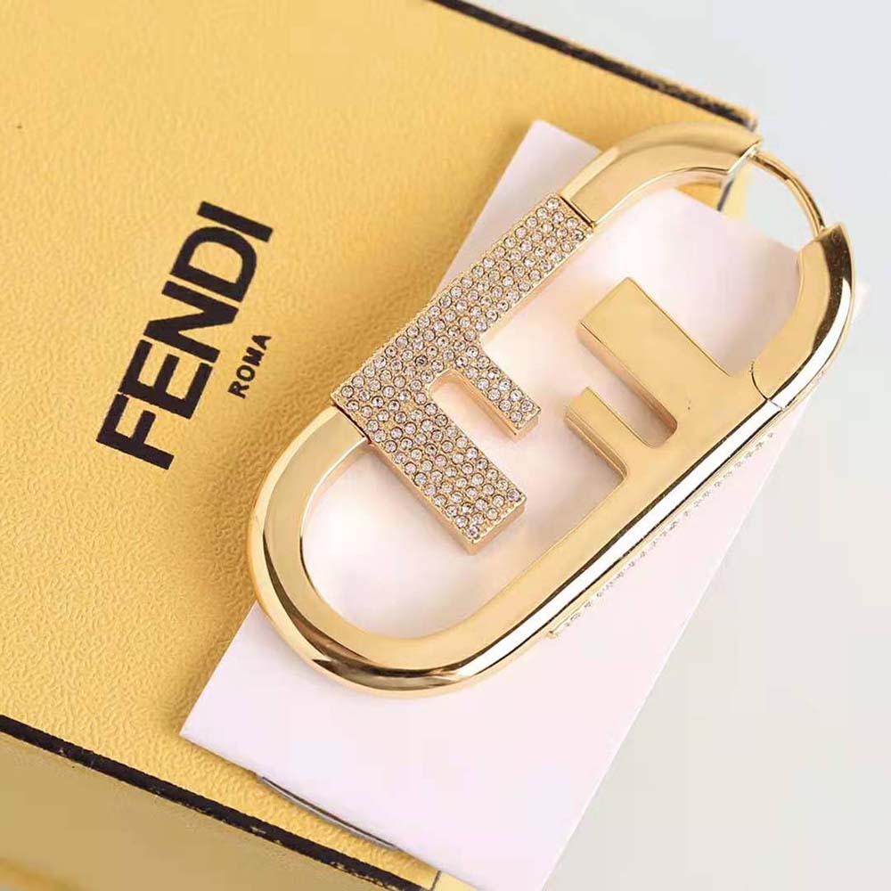Fendi Women O’lock Single Earring with Gold-color Earrings