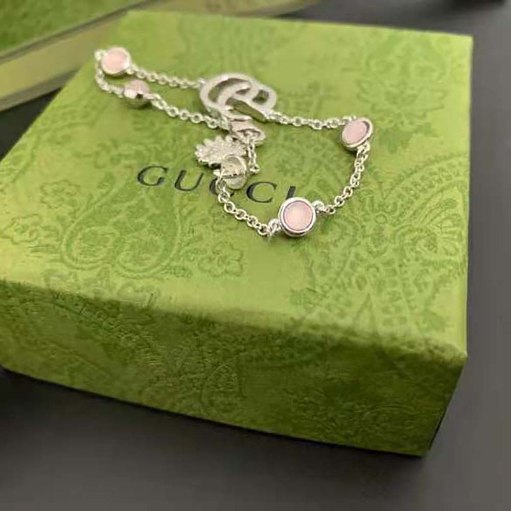 Gucci Women Double G Mother of Pearl Bracelet