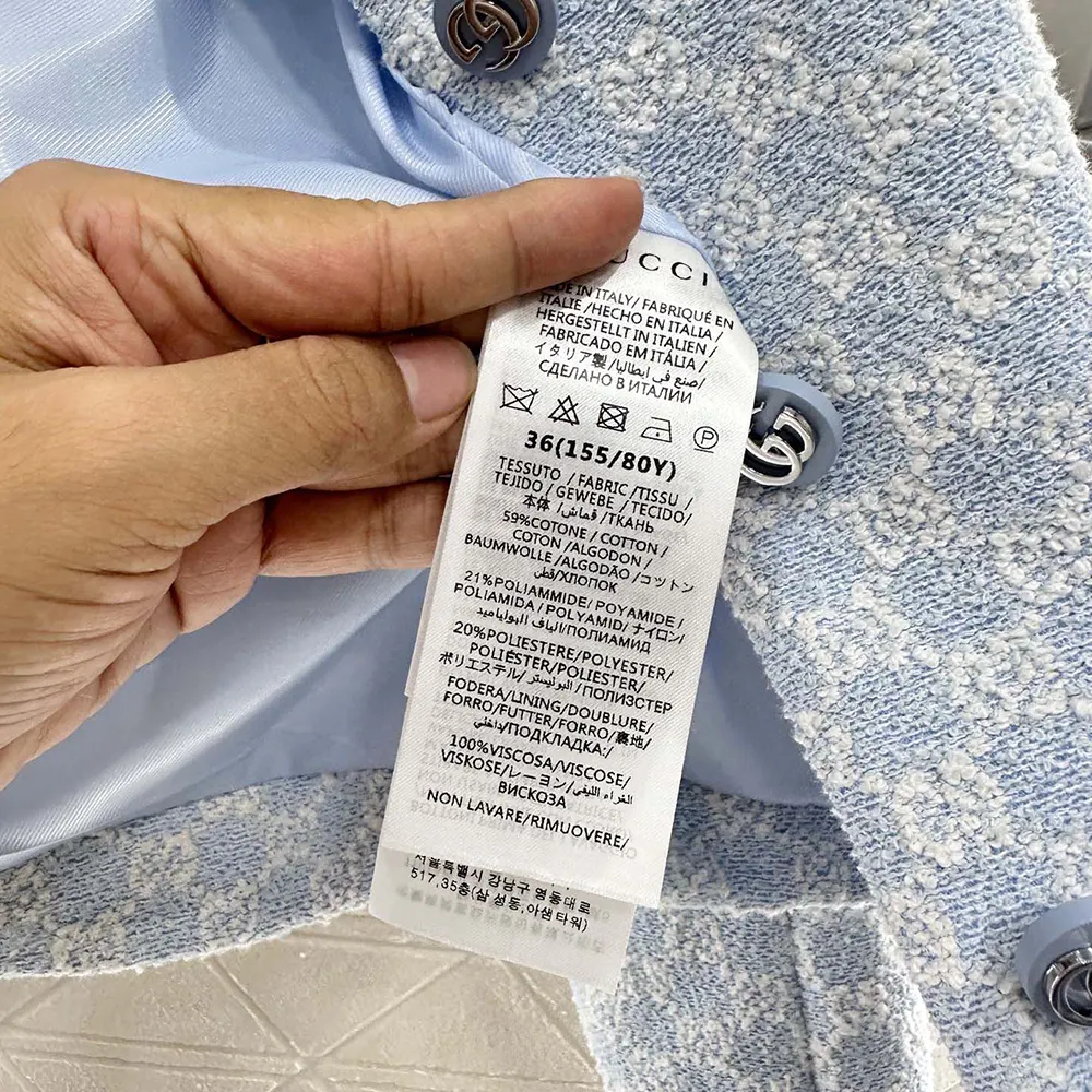 Gucci Women GG Cotton Bouclé Jacket 835524ZASUE