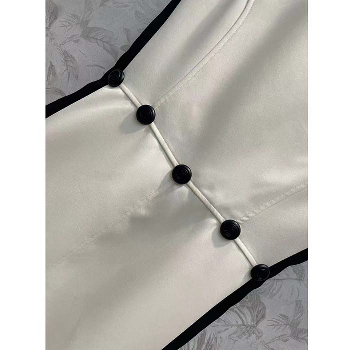 Louis Vuitton Women LV Fitted Scuba Dress Eggshell Beige 1AFF99