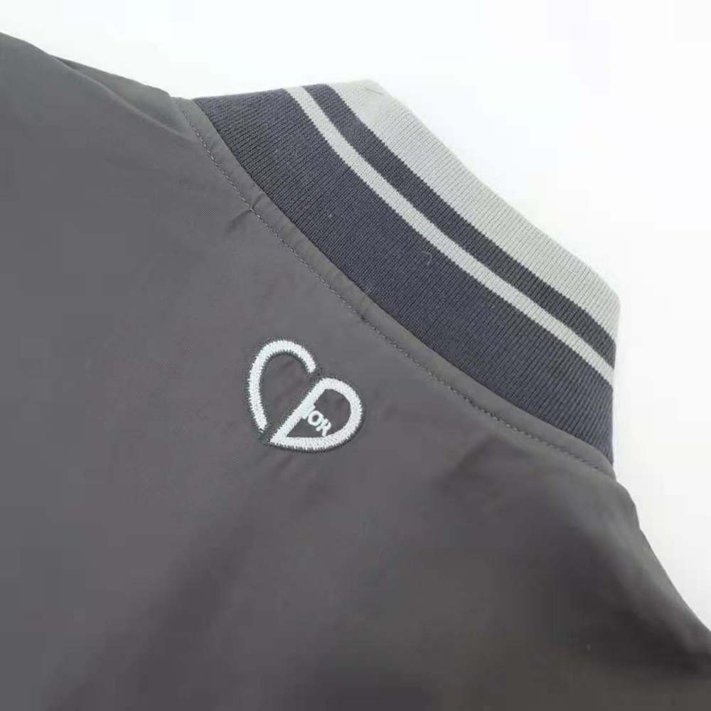 Dior Men Christian Dior Atelier Teddy Blouson Gray Technical Faille