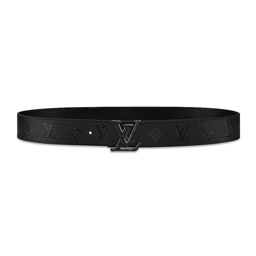 Louis Vuitton LV Unisex Ceinture LV Shape 40mm Belt in Lanière En Cuir Taurillon Embossé