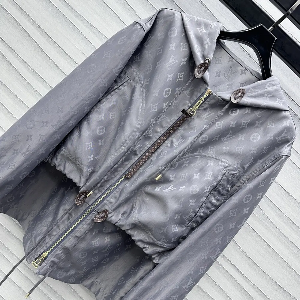 Louis Vuitton Women Hooded Monogram Parka 1AGO41