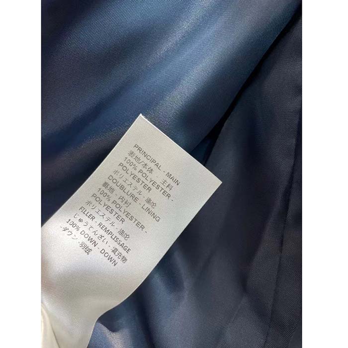 Louis Vuitton LV Women Tricolor Monogram Puffer Jacket Polyamide Navy Red