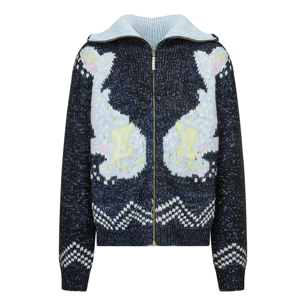 Louis Vuitton Women Zippered Knitted Blouson 1AIMB0